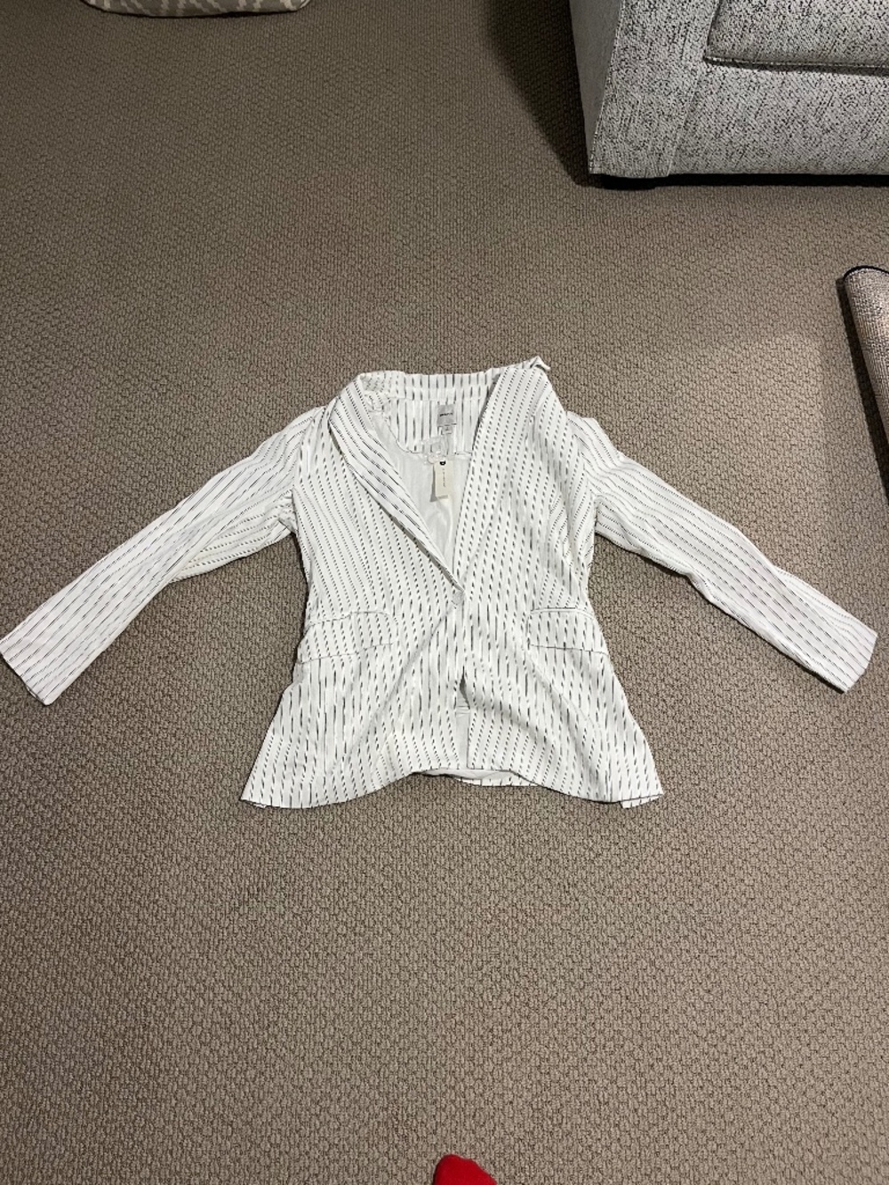 Maeve The Tessie Blazer Striped Edition white and black